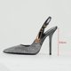 thumbnail image 3 of Zapatos de tacón de aguja con hebilla de lentejuelas y diamantes de imitación para mujer, calzado elegante con punta puntiaguda, moda de primavera y verano, 3 of 5
