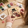 thumbnail image 3 of Christmas Pearl Art DIY Kit, Snowman 3D Diamond Painting Crafts, DIY Xmas Home Decor Wall Art, Beginner DIY Seasonal Party Gift, 3 of 4