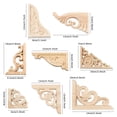 thumbnail image 3 of High Quality Wall Door Decoration Unique wooden Figurines Crafts Wood Carved Woodcarving Decorative Corner Appliques Frame 6, 3 of 8