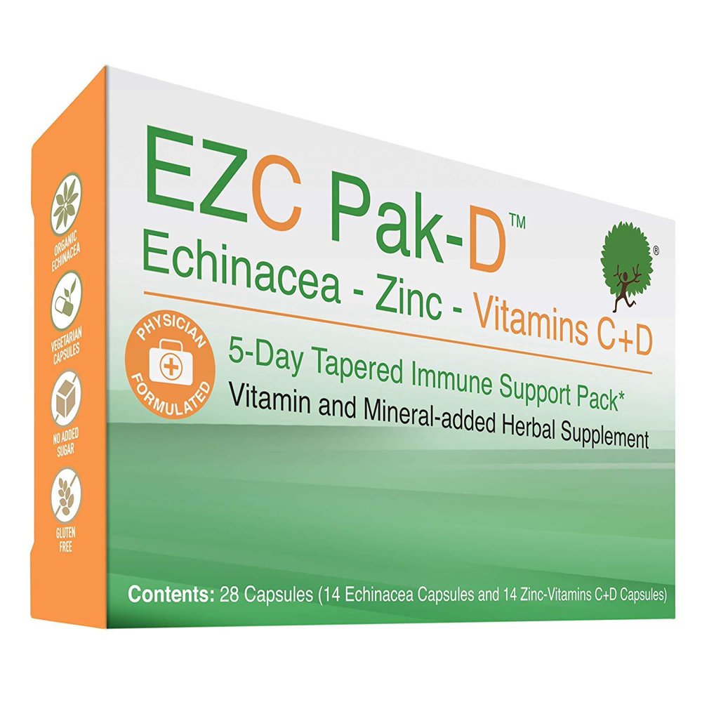 EZC PakD 5Day Tapered Immune Support (Single Pack) Echinacea, Zinc