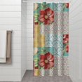 thumbnail image 2 of Pioneer Flower Floral Print Pattern Shower Curtain 36"x72" ,Bathroom Decorative Shower Curtains Set with 12 Hooks,Modern Waterproof Washable Shower Curtain, 2 of 6