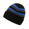 thumbnail image 6 of Fvsianol Winter Wear Knitted Hat Color blocking Knitted Hat Winter Knitted Hat Striped Color Matching Thick Elastic Warm Soft Windproof Soft slip Cold Resistant Men Outdoor Skiing, 6 of 9
