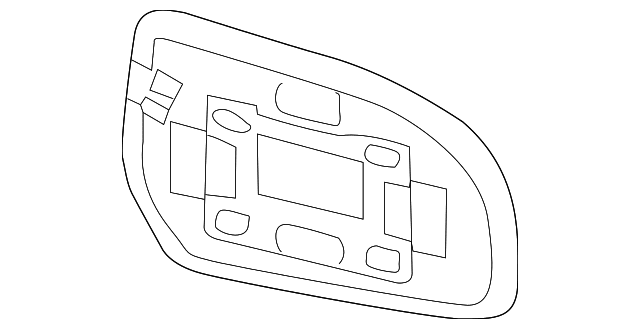 Genuine OE Subaru Mirror Glass - 91039AJ03B