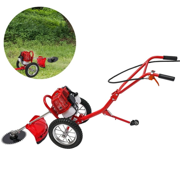 Push Lawn Mower with Adjustable Handle, Titanium Alloy Big Wheels, Foldable Rear Wheel, Comfortable Design, Perfect for Use in Greenhouses, Meadows, and Orchards