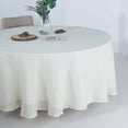 thumbnail image 2 of Efavormart 108" Premium White Faux Linen Tablecloth | Slubby Textured Wrinkle Free Tablecloth, 2 of 11