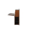 thumbnail image 4 of Memomad Bali Twin Size Storage Bookcase Freestanding Headboard with 3 Doors, Caramel, 4 of 17