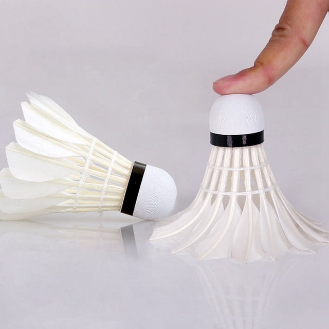 New 12 Pcs White Badminton Ball Shuttlecocks Sport Training Game