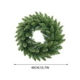 thumbnail image 3 of EUDIDV Xmas Tree Decor 2024 Green PVC Wreath Christmas Decoration New Product Green PVC Wreath Simulation Scene Layout Christmas Ornaments, 3 of 7