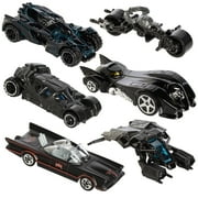 Hot Wheels Cars Set (6 Pack) DC Comics Batman Batmobile Die-Cast Cars Collectibles Toys Kids Adults Toy