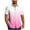 Pink, variant on QIUOMBBP Vacation Shirts for Men Plus Size Casual Lightweight Summer Hawaiian Tshirts Gradient Short Sleeve Button Down Tees with Pocket Sky Blue XXXXL