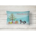 thumbnail image 2 of Carolines Treasures CK3447PW1216 Chinese Crested Christmas Tree Canvas Fabric Decorative Pillow, 12H x16W, multicolor, 2 of 4