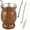 Wood Grain, variant on Tzgsonp 8oz Yerba Mate Cup Stainless Steel Mate Tea Cup Insulated Yerba Mate Teacup Coffee Water Cup