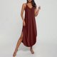 thumbnail image 4 of Vestido de Verano con Bolsillos para las Mujeres de Moda Cómodo Color Sólido Corbata Bolsillo Vestido sin Mangas, Estilo de Vendaje de Poliéster, Lavado de Manos, 4 of 9