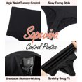 thumbnail image 4 of SHAPEVIVA Women High Waist Sexy Thong Panties Shapewear Tummy Control Cincher Girdle Slimmer Body Shaper Underwear, 4 of 7