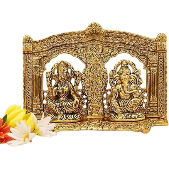 Fashtales Metal Laxmi Ganesh Idol Showpiece Decorative Statue
