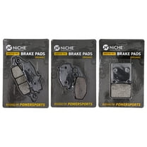 Niche Complete Organic Brake Pad Set for Kawasaki Ninja 650 Motorcycle MK1002516
