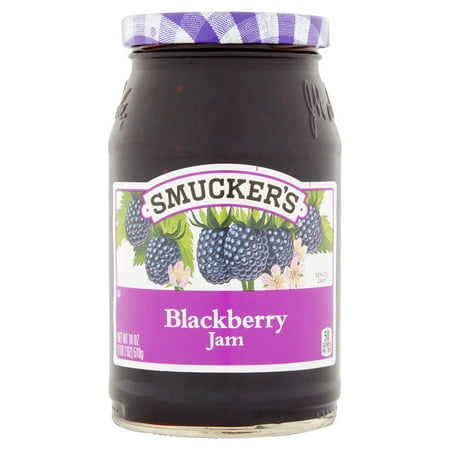 (2 Pack) Smucker’s Blackberry Jam, 18 oz (Best Blackberry Jam Recipe)