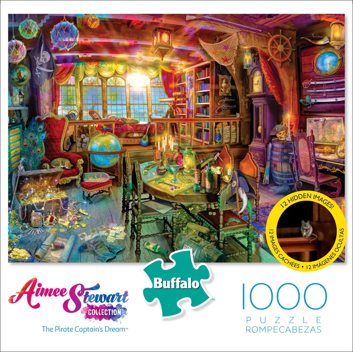 Buffalo Games Aimee Stewart - The Pirate Captain's Dream - 1000 Pieces  Jigsaw Puzzle