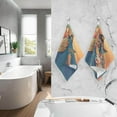 thumbnail image 6 of SKYSONIC Bathroom Hand Towels 2 Pack, Art African Map, Cotton Bath Towels Lightweight Quickdry for Bathroom Ktichen Travel Gym, 16"×28", 6 of 7