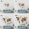 thumbnail image 4 of Enjoy The Wood 3D Wood World Map Wall Art Large Wood Wall Décor Housewarming Gift Idea Wood Wall Art World Travel Map for Home & Kitchen or Office (XL, Dark Walnut), 4 of 8