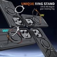thumbnail image 4 of For Xiaomi Redmi Note 14 4G (163.25mm) Case Compatible with MagSafe Rotating Ring Kickstand PC + TPU, 4 of 5
