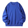 thumbnail image 2 of MITCOWBOYS Chandail à Capuchon pour Hommes Automne et Hiver Nouveaux 400g Imitation Coton Chinois Pull Col Rond Graphique Chandail à Capuchon pour Hommes 3TG (Liquidation) Bleu, 2 of 4