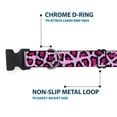 thumbnail image 5 of Buckle-Down Pet Collar, Dog Collar Plastic Buckle, Leopard Close Up Pink, 13 to 17 Inches 1.5 Inch Wide, 5 of 8