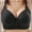 Black, variant on Viikei Everyday Style Women's Bra with Soft Cups,Woman's Printing Gathered Together Large Size Daily Bra Underwear No Rims Red XS