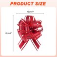 thumbnail image 2 of 15pcs 4 Inch Large Big Pull Bow Gift Wrapping Ribbon for Car Presents, Burgundy, 2 of 6