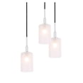 thumbnail image 3 of Woodbridge Lighting Elise 5-Light Opal Glass & Steel Chandelier in Chrome/Bronze, 3 of 5
