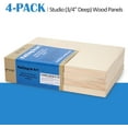 thumbnail image 6 of Falling in Art Unfinished Birch Wood Canvas Panels Kit, 9x12 Canvas Art Prints, 3/4’’ Deep, Set of 4, 6 of 9