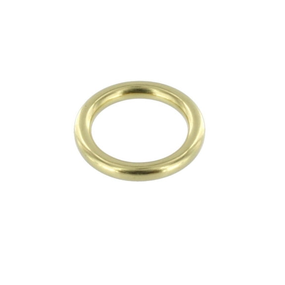 OR0 Natural Brass, Thick O-Ring, Solid Brass-LL, 1"