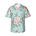thumbnail image 1 of Fotbe Vintage Floral Camisa Hawaiana para Hombre Unisex – Camisa Casual de Verano con Botones de Manga Corta de Algodón y Lino,X-Large, 1 of 7