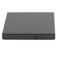 thumbnail image 2 of Controlador de disco óptico DVD externo Unidad de CD DVD externa ultrafina USB 2.0 Grabadora de CD DVD portátil para computadora portátil PC de escritorio Negro, 2 of 5