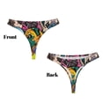 thumbnail image 3 of Balery Colorful Pug Tangas de Algodón para Mujer con Estampado – Ropa Interior Sexy, Transpirable, G-string-Small, 3 of 6