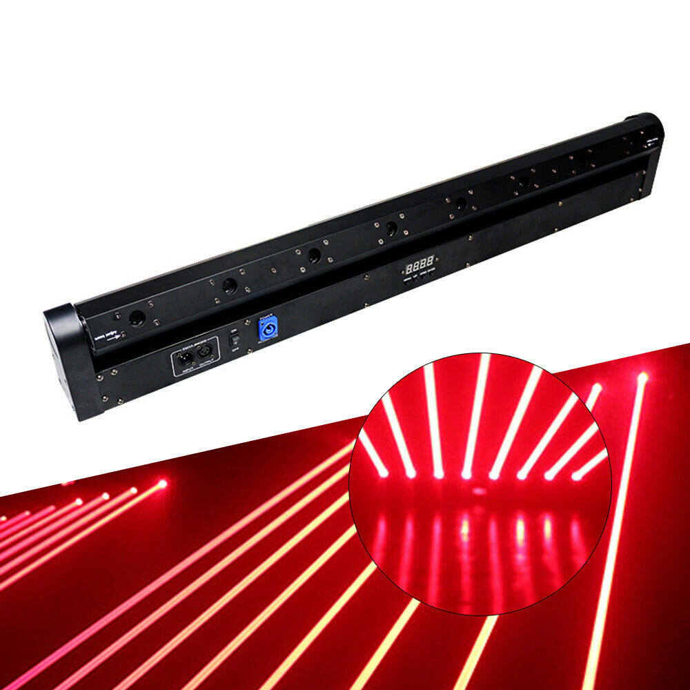 DMX 8 Eyes RED LED Projector Stage Moving Head Beam Scan Laser Light Bar