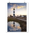 thumbnail image 2 of Savannah, Georgia, Lighthouse (9x12 Wall Art Print, Home Decor), 2 of 3