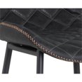 thumbnail image 6 of Sunpan Lyla 30" Modern Faux Leather and Wood Barstool in Antique Black, 6 of 7