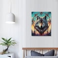 thumbnail image 4 of JRXY Grey Decor - Abstract Wall Art Print, Face Head Poster, Pictures Wall Decor, Large Wildlife Animal Paintings for Men Home Bedroom Decorations 16x20 in, 4 of 5