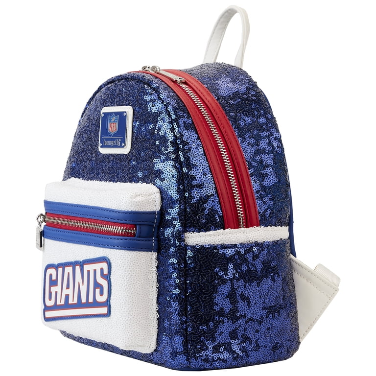 Loungefly NFL New York Giants Sequin Mini Backpack Blue Loungefly New York Giants Sequin Zip-Around Wallet main image 4