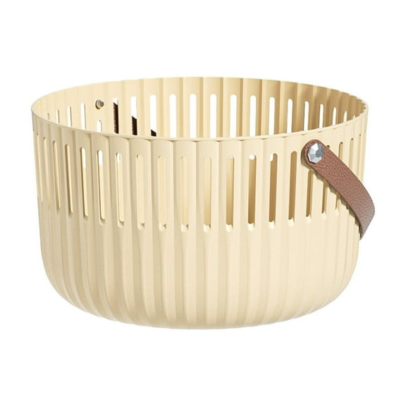 Qholemyo Unadorned Plastic Camping Tableware Storage Basket For Outdoor Spring Outing Picnic Bento Food Storage Small Carrying Storage Basket
