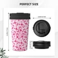 thumbnail image 3 of Goofa Breast Cancer Ribbons Awareness for Insulated Travel Coffee Mug Spill Proof Leak Proof 16 OZCoffee Tumbler Reusable Coffee Cups with Lids Thermos for Hot and Cold Drink, 3 of 8