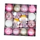 thumbnail image 2 of 44 bolas de Navidad para árbol de Navidad, adornos surtidos, adornos para manualidades, decoraciones, bolas de Navidad Ángel blanco rosado, 2 of 9