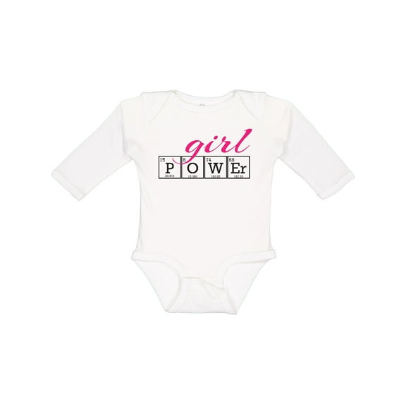 Inktastic Girl Power Girls Long Sleeve Baby Bodysuit