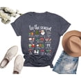 thumbnail image 3 of Tis The Season Christmas Shirt for Women, Men, Kids – Festive Holiday Graphic Tee with Santa, Xmas Icons, 3 of 7