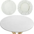 thumbnail image 1 of Nappe de 23,6 Po Imperméable et Résistante aux Taches, Housse de Table Antidérapante avec Bord Élastique, Housse de Protection Décorative pour Table, Nappe en Polyester, 1 of 11