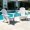 White - 2 Chairs, variant on AUU Set of 2 Adjustable Folding HDPE Adirondack Chairs with Cup & Phone Holders – 3-Position Reclining All-Weather Outdoor Patio Seating for Lawn, Deck, or Poolside