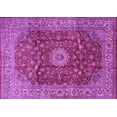 thumbnail image 1 of Ahgly Company Indoor Rectangle Medallion Purple Traditional Area Rugs, 4' x 6', 1 of 4