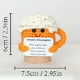 thumbnail image 2 of Mug Cup Plush Toys Handmade Crochet Food Plush Plushie Must Have Cute Toy For Holidays Stuffed Animals Emotional Support Orange - 8CM, 2 of 6