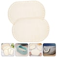 thumbnail image 2 of 2 piezas Base de madera de la artesanía Conveniente Base Base Bag Bag Bag Baon Base Base Base, 2 of 5